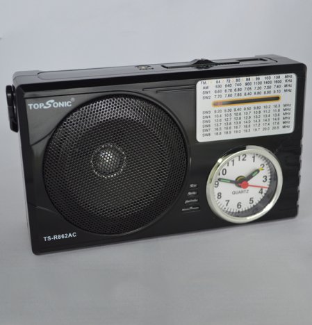 Radio portabil cu ceas si alarma TOPSONIC TS-R862AC